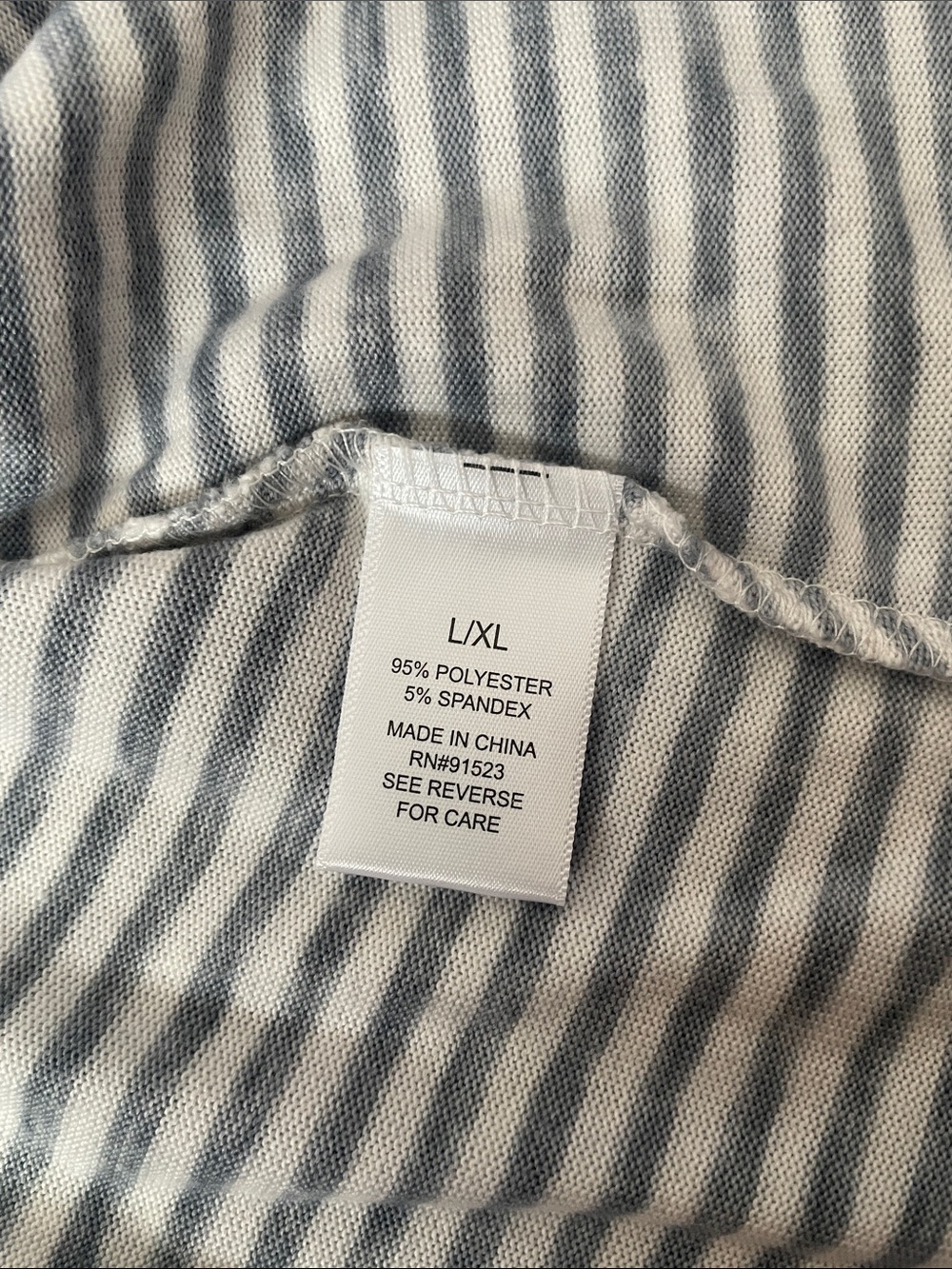 Women's Striped Soft Robe - Picture 5 of 5